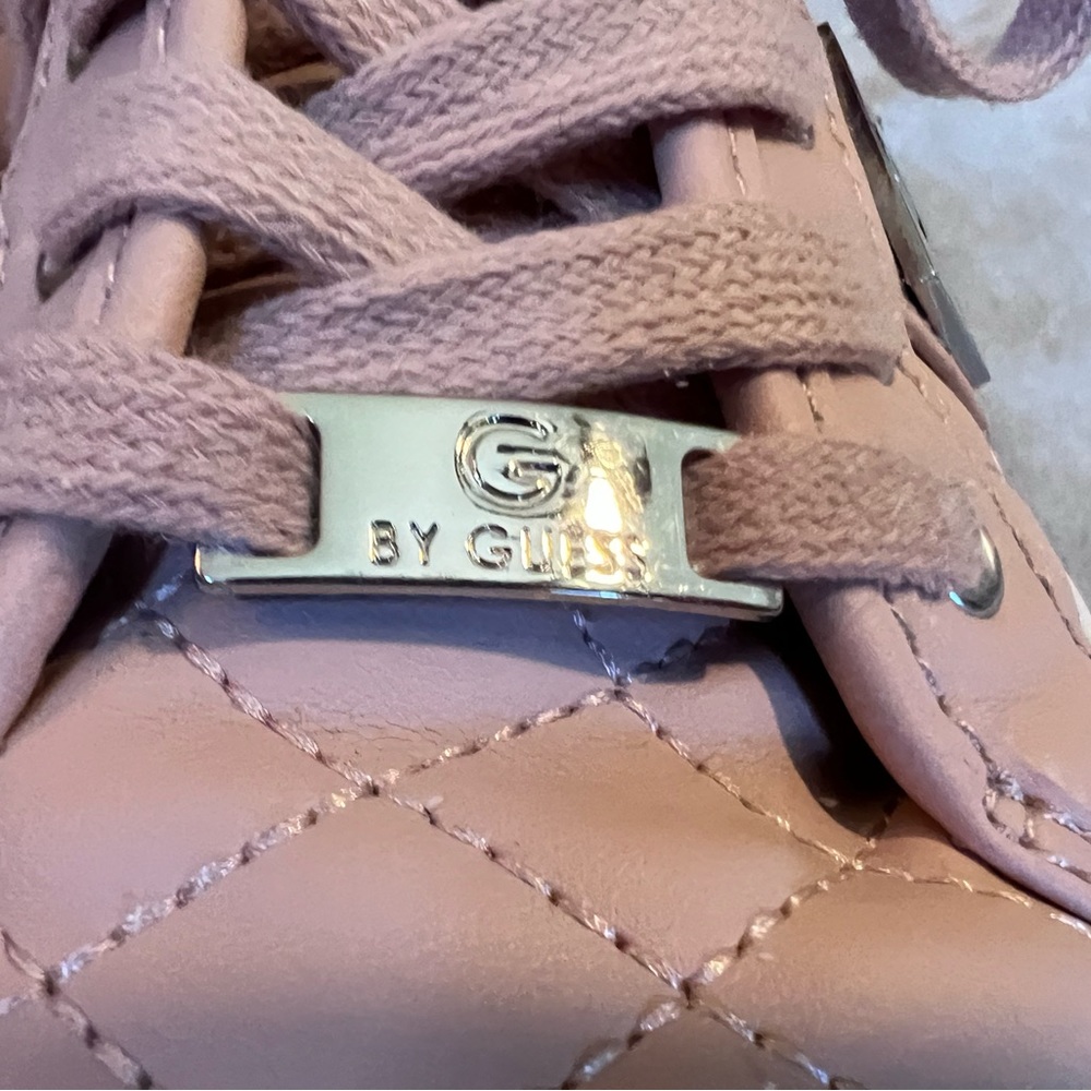 Guess sneakers. Size 6 1/2. Pink with white sole. - Picture 4 of 8